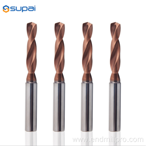 (3D) HRC55 Inner coolant twist carbide drills bits